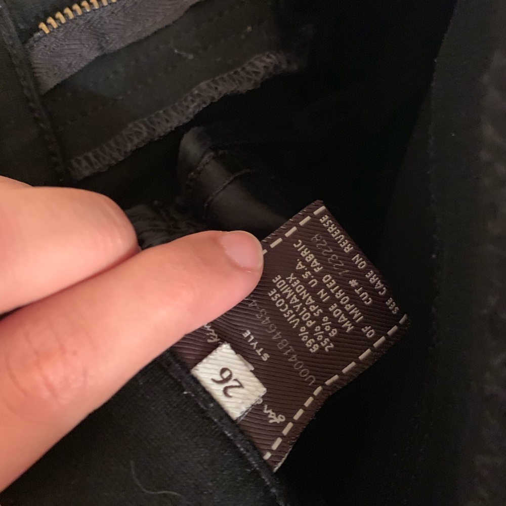 7 For All Mankind Stretchy Black Legging Pants